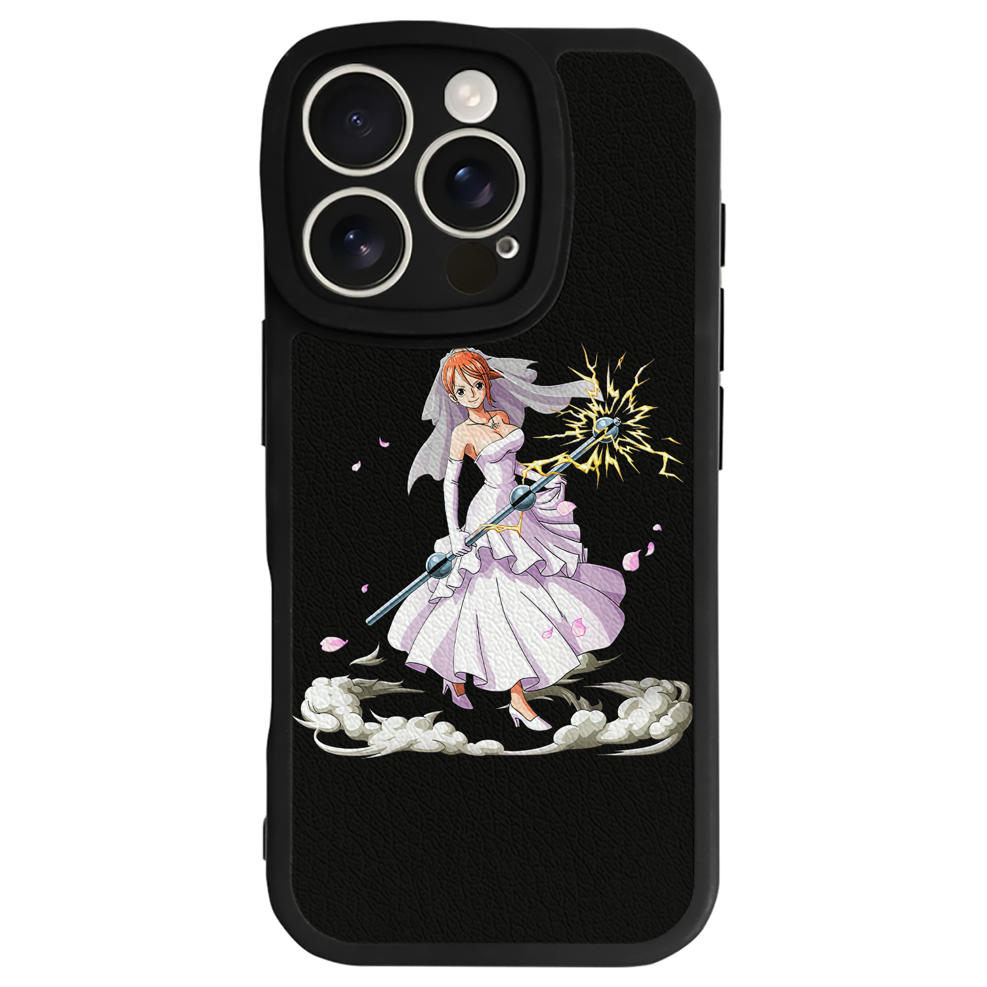 （画像用） ワンピース ナミ ONE PIECE Nami 【iPhone 16シリーズ対応】シリコンスマホケース（レザー調） 材質：シリコン